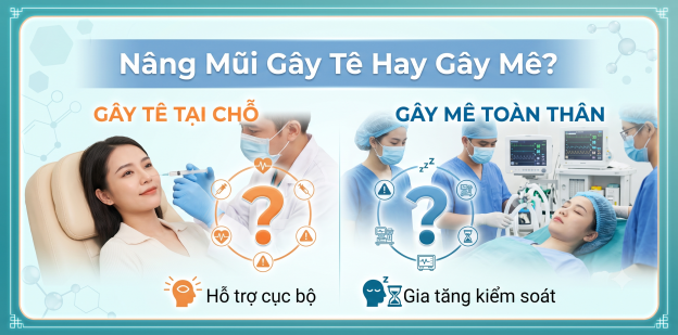 Nâng mũi gây tê hay gây mê